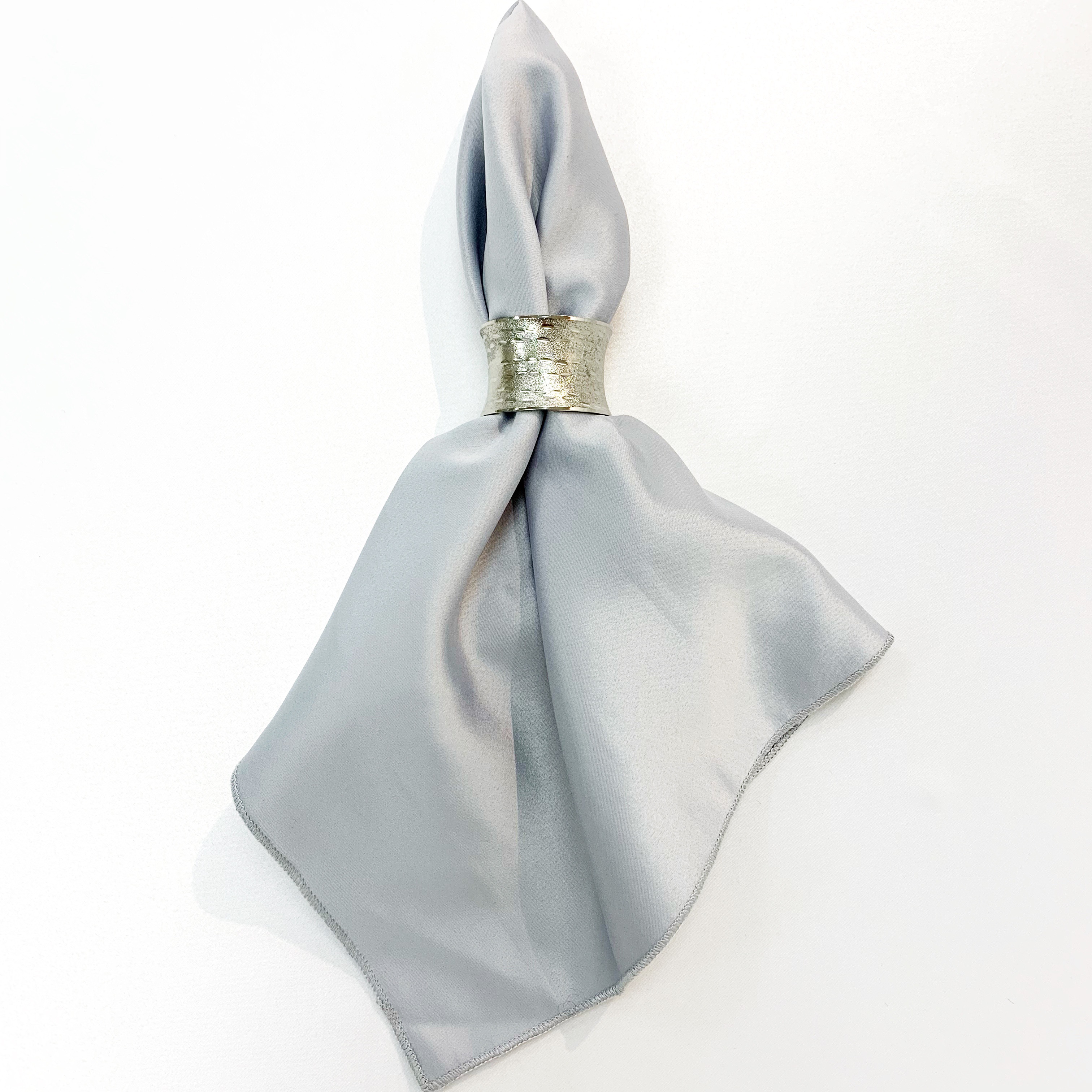 Silver Satin Napkin | I Do Linens