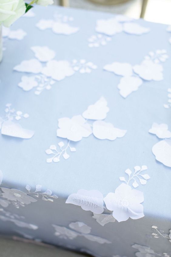 Luxury wedding linens for spring.